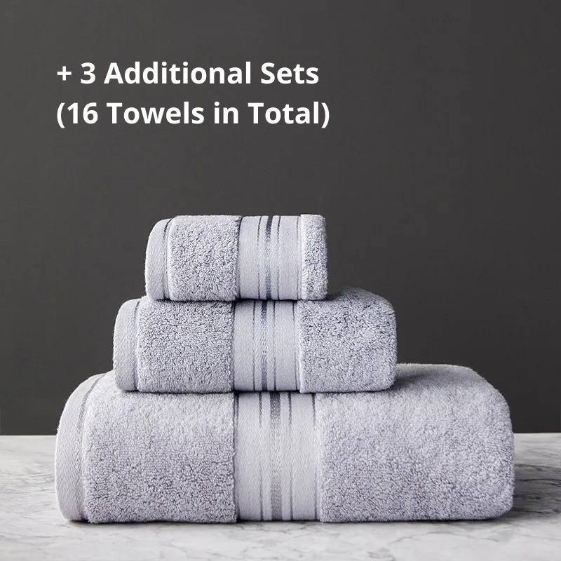 Ultra-Soft Egyptian Luxury Towel Set