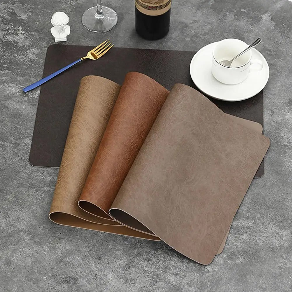 Vintage-Style Premium Leather Placemats