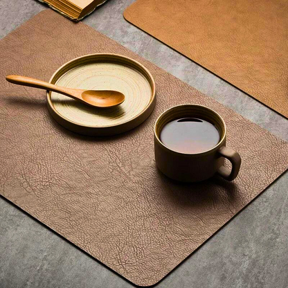 Vintage-Style Premium Leather Placemats