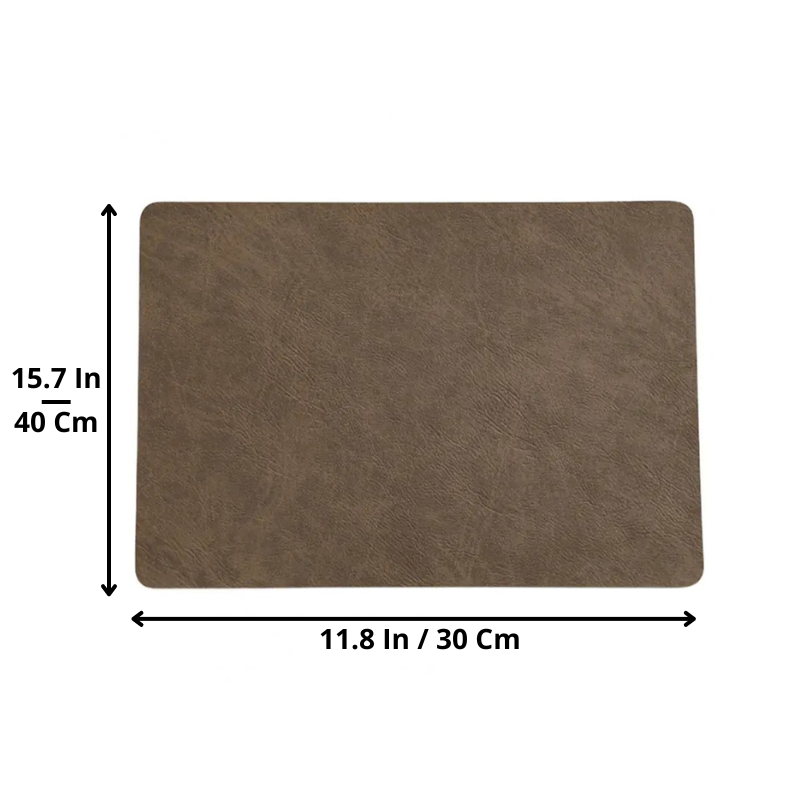 Vintage-Style Premium Leather Placemats