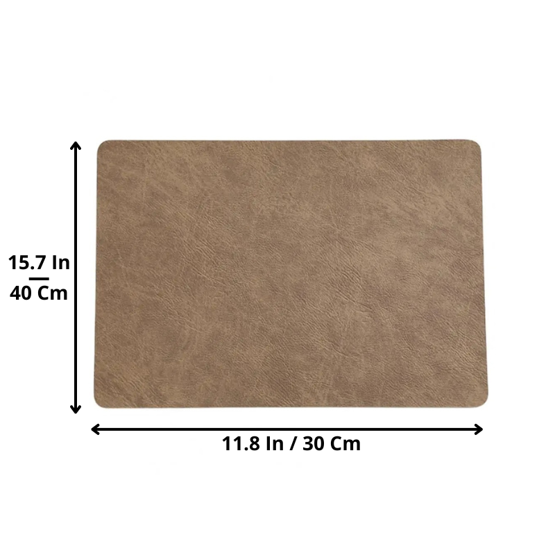 Vintage-Style Premium Leather Placemats