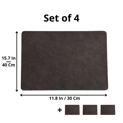 Vintage-Style Premium Leather Placemats