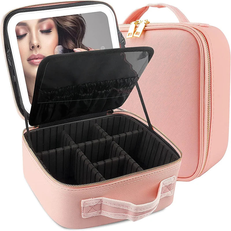 MirrorGlow Cosmetic Caddy